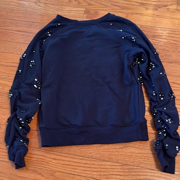 Miri 2.0 embellished beaded navy sweatshirt - Picture 5 of 5